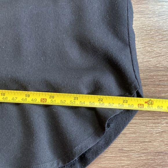 Women’s Large Pleione Split Neck Long Sleeve Black Blouse - Picture 9 of 9